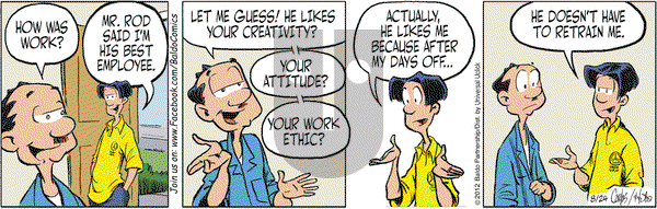 Baldo on Friday August 24, 2012 Comic Strip