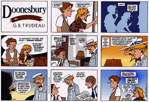 Doonesbury - Sunday August 25, 1996 Comic Strip