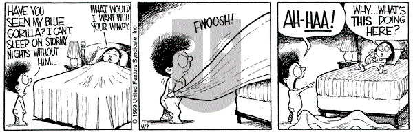 Grand Avenue on Wednesday April 7, 1999 Comic Strip