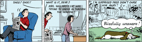 Fred Basset on Monday October 10, 2016 Comic Strip