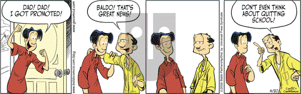 Baldo on Monday April 20, 2009 Comic Strip