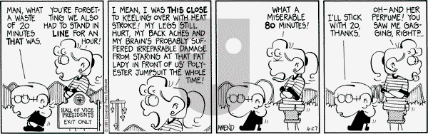 FoxTrot on Thursday June 27, 1991 Comic Strip