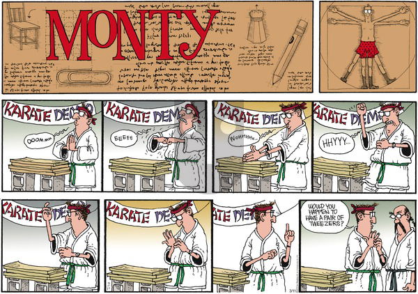 Monty on Sunday March 11, 2012 Comic Strip