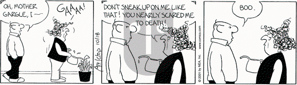 The Born Loser on Thursday October 18, 2001 Comic Strip