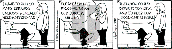 The Born Loser on Wednesday March 28, 2007 Comic Strip