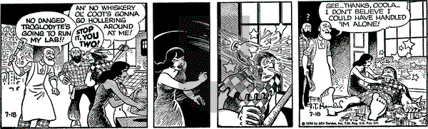 Alley Oop on Wednesday July 18, 1956 Comic Strip