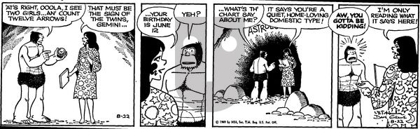 Alley Oop on Friday August 22, 1969 Comic Strip