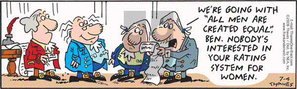 Frank and Ernest - Saturday July 4, 2009 Comic Strip