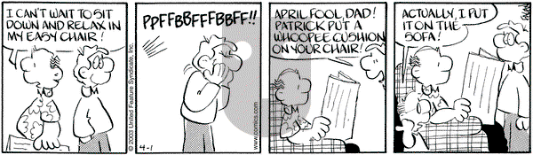 Drabble on Tuesday April 1, 2003 Comic Strip