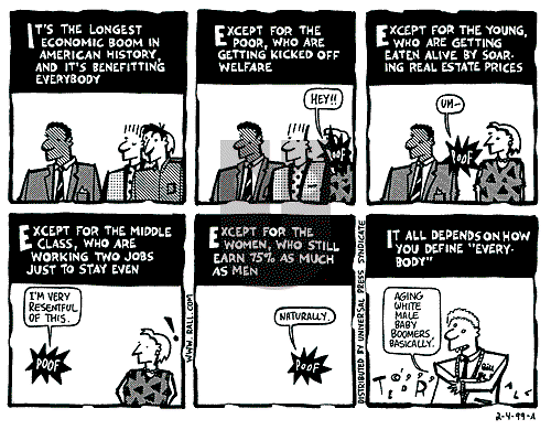 Ted Rall on Thursday February 4, 1999 Comic Strip