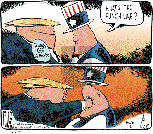 Tom Toles on Thursday May 5, 2016 Comic Strip