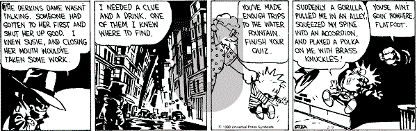 Calvin and Hobbes - Friday February 9, 1990 Comic Strip