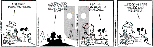 Over the Hedge on Monday December 13, 1999 Comic Strip