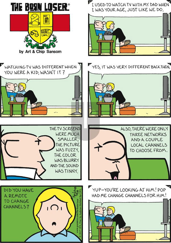 The Born Loser on Sunday October 29, 2017 Comic Strip
