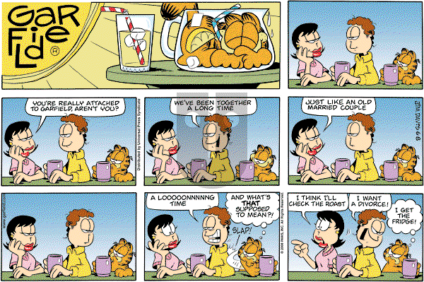 Garfield on Sunday June 8, 2008 Comic Strip
