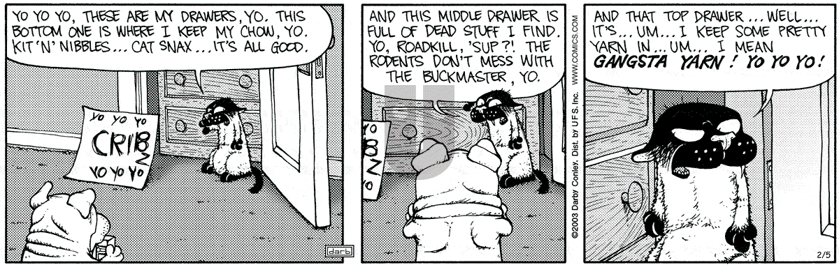 Get Fuzzy - Wednesday February 5, 2003 Comic Strip