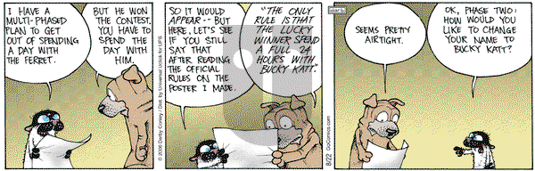 Get Fuzzy on Friday August 22, 2014 Comic Strip