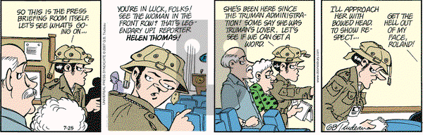 Doonesbury - Wednesday July 25, 2007 Comic Strip