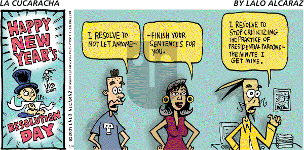 La Cucaracha on Sunday January 4, 2009 Comic Strip