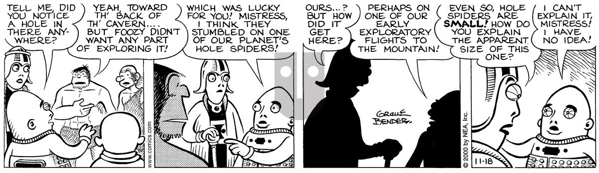 Alley Oop - Saturday November 18, 2000 Comic Strip