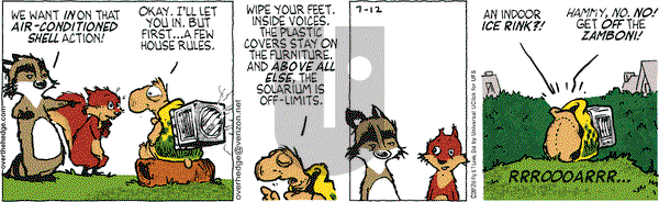 Over the Hedge on Thursday July 12, 2012 Comic Strip
