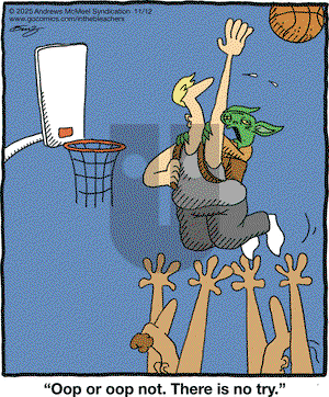 In the Bleachers on Wednesday November 12, 2025 Comic Strip