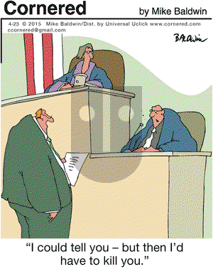 Cornered on Thursday April 23, 2015 Comic Strip