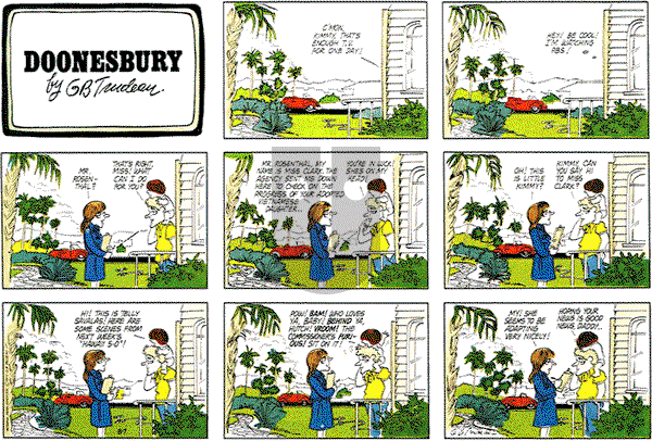 Doonesbury on Sunday August 7, 1977 Comic Strip
