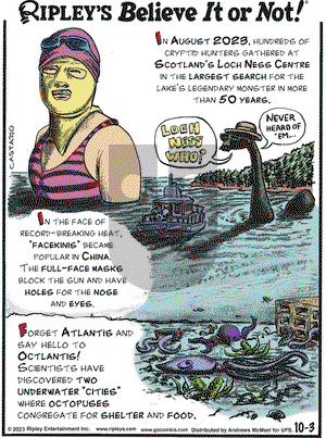 Ripley's Believe It or Not - Tuesday October 3, 2023 Comic Strip