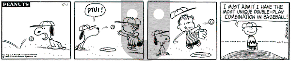 Peanuts on Saturday May 1, 1965 Comic Strip