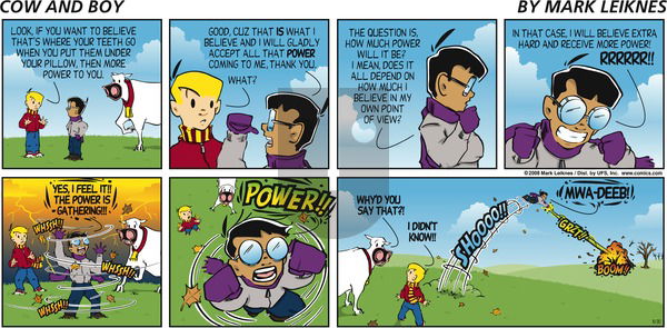 Cow and Boy Classics - Sunday November 30, 2008 Comic Strip
