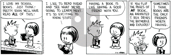Calvin and Hobbes on Monday October 4, 1993 Comic Strip