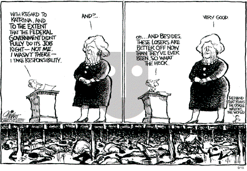 Pat Oliphant on Thursday September 15, 2005 Comic Strip