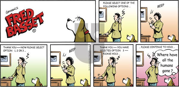 Fred Basset on Sunday December 25, 2016 Comic Strip