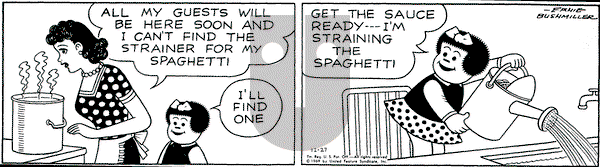 Nancy on Saturday December 27, 1969 Comic Strip