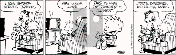 Calvin and Hobbes on Saturday May 10, 1986 Comic Strip