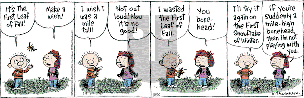 Cul de Sac on Saturday October 20, 2018 Comic Strip