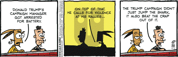 La Cucaracha on Tuesday April 12, 2016 Comic Strip