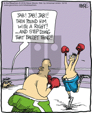 In the Bleachers on Wednesday October 19, 2016 Comic Strip
