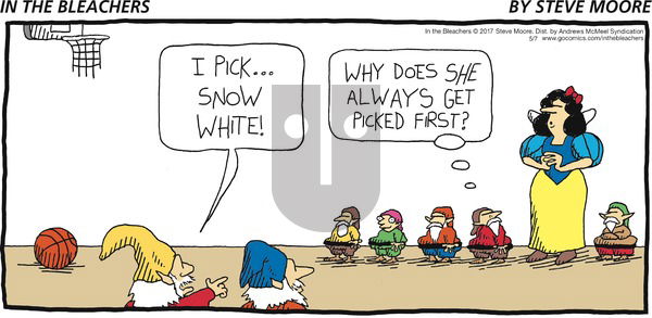 In the Bleachers on Sunday May 7, 2017 Comic Strip
