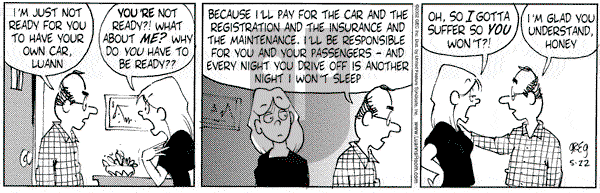 Luann on Wednesday May 22, 2002 Comic Strip