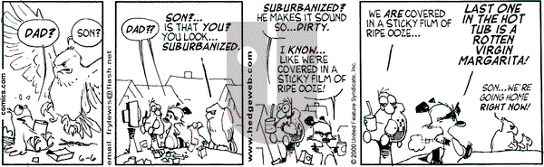 Over the Hedge on Tuesday June 6, 2000 Comic Strip