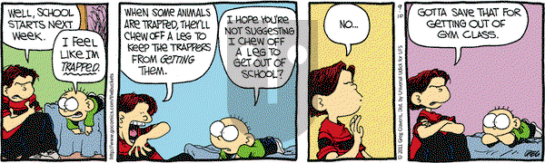 The Buckets on Saturday September 10, 2011 Comic Strip