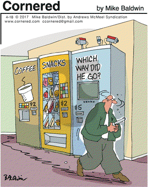 Cornered on Tuesday April 18, 2017 Comic Strip