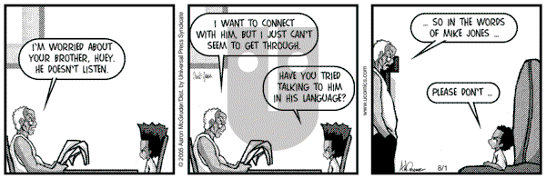 The Boondocks on Monday March 4, 2013 Comic Strip