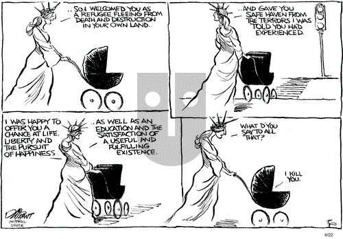Pat Oliphant on Monday April 22, 2013 Comic Strip