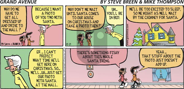 Grand Avenue on Sunday December 21, 2014 Comic Strip