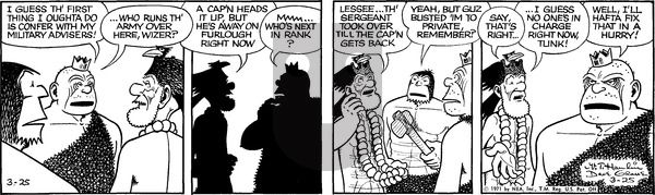 Alley Oop on Thursday March 25, 1971 Comic Strip