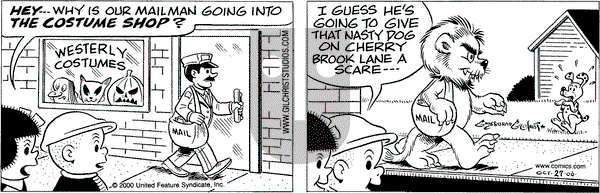 Nancy on Friday October 27, 2000 Comic Strip