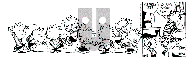 Calvin and Hobbes - Tuesday December 15, 1987 Comic Strip